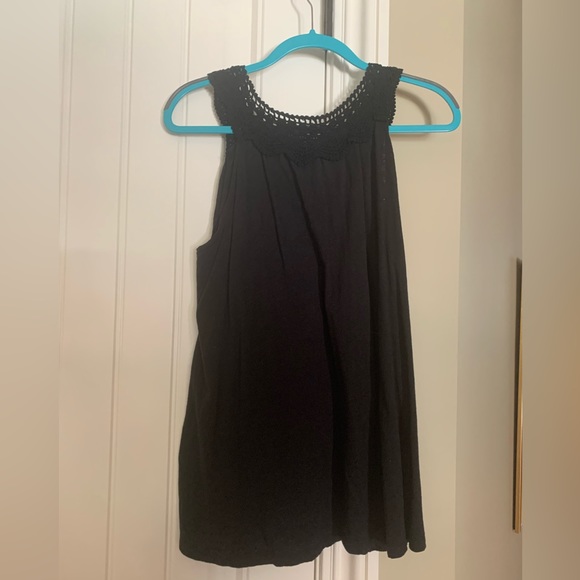 Kimich Blue black top with cute bird - Picture 2 of 4